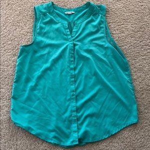 Blue Button Down Blouse